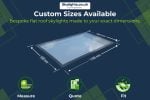 1500x2500mm Fixed Flat Roof Skylight | Frameless Triple Glazed Glass Rooflight | 0.9 U-Value | KingsView - Image 21