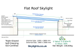 Flat Roof Skylight 1200 x 1800 mm, Fixed, Frameless, Triple Glazed, 106.80kg, UV 0.9 - Image 11