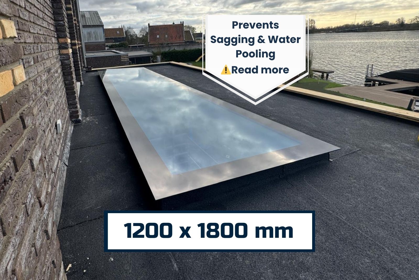 flat-roof-skylights-rev1-frameless-1200-x-1800-mm-new3 1200x1800mm Fixed Flat Roof Skylight | Frameless Triple Glazed Glass Rooflight | 0.9 U-Value | KingsView - Image 1