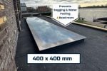 400x400mm Fixed Flat Roof Skylight | Frameless Triple Glazed Glass Rooflight | 0.9 U-Value | KingsView