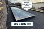 600x2500mm Fixed Flat Roof Skylight | Frameless Triple Glazed Glass Rooflight | 0.9 U-Value | KingsView