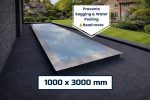 1000x3000mm Fixed Flat Roof Skylight | Frameless Triple Glazed Glass Rooflight | 0.9 U-Value | KingsView