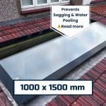 1000x1500mm Pitched Roof Window (6°-45°) | Fixed Triple Glazed Skylight | 0.9 U-Value | KingsView