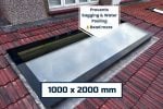1000x2000mm Pitched Roof Window (6°-45°) | Fixed Triple Glazed Skylight | 0.9 U-Value | KingsView