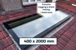 400x2000mm Pitched Roof Window (6°-45°) | Fixed Triple Glazed Skylight | 0.9 U-Value | KingsView