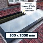 500x3000mm Pitched Roof Window (6°-45°) | Fixed Triple Glazed Skylight | 0.9 U-Value | KingsView