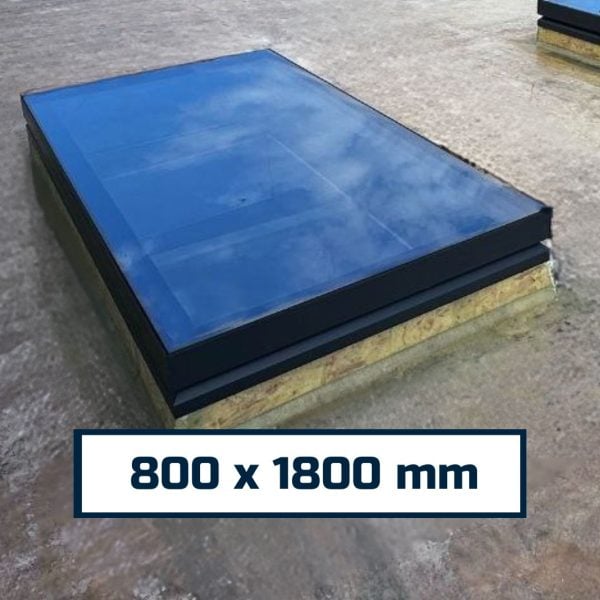 Aluminium Framed Rooflight – Triple Glazed – 800 x 1800 mm