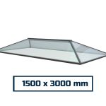 Contemporary Roof Lantern 1500 x 3000mm