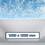 1200x1200mm Electric Pitched Roof Window Blind | Skylight Shade | KingsView