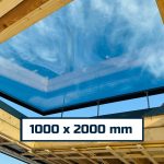 1000x2000mm Electric Rooflight | Flat & Pitched Roof Window | Solar Glass & Rain Sensor | KingsView