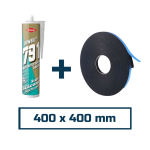 Installation kit for 1 x Flat Roof Skylight 400x400mm