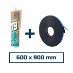 Installation kit for 1 x Flat Roof Skylight 600x900mm