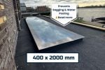 400x2000mm Fixed Flat Roof Skylight | Frameless Triple Glazed Glass Rooflight | 0.9 U-Value | KingsView