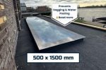 500x1500mm Fixed Flat Roof Skylight | Frameless Triple Glazed Glass Rooflight | 0.9 U-Value | KingsView