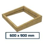 Inclined Insulated Upstand for Flat Roof Skylight 600 x 900 mm