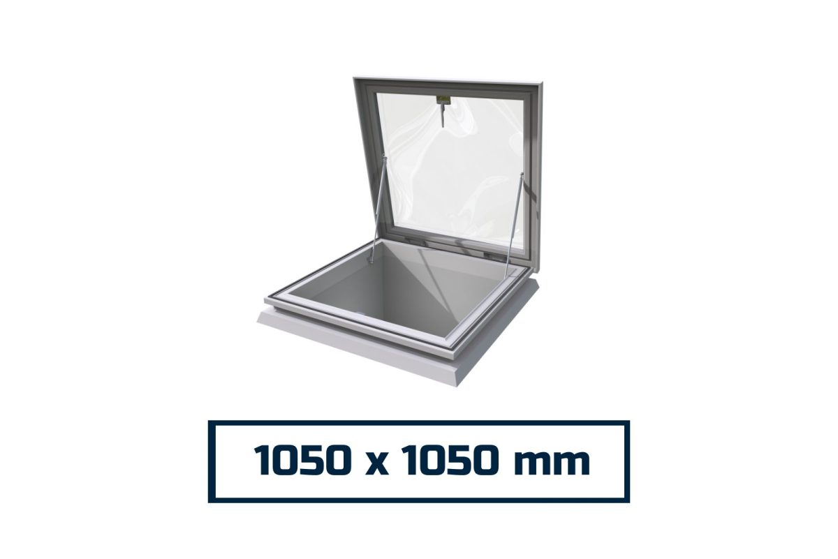 Polycarbonate Dome Skylight Access Hatch 1050 x 1050 mm - Image 1