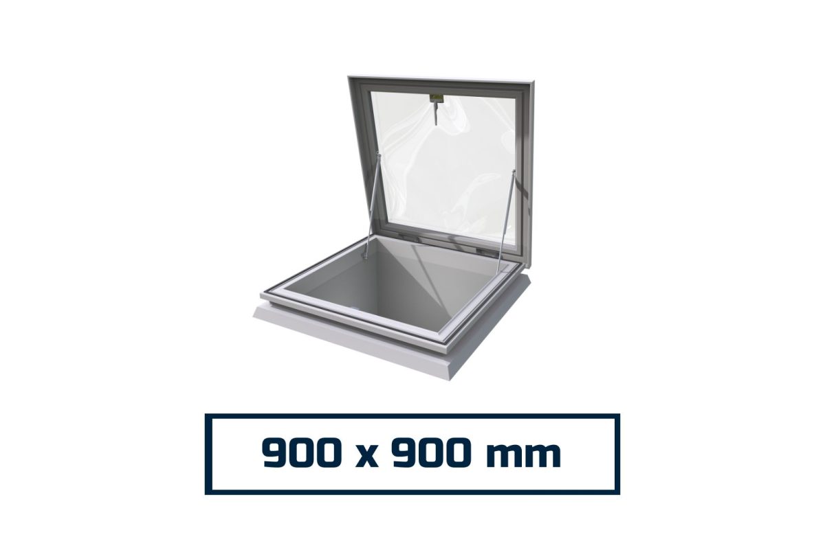 Polycarbonate Dome Skylight Access Hatch 900 x 900 mm - Image 1