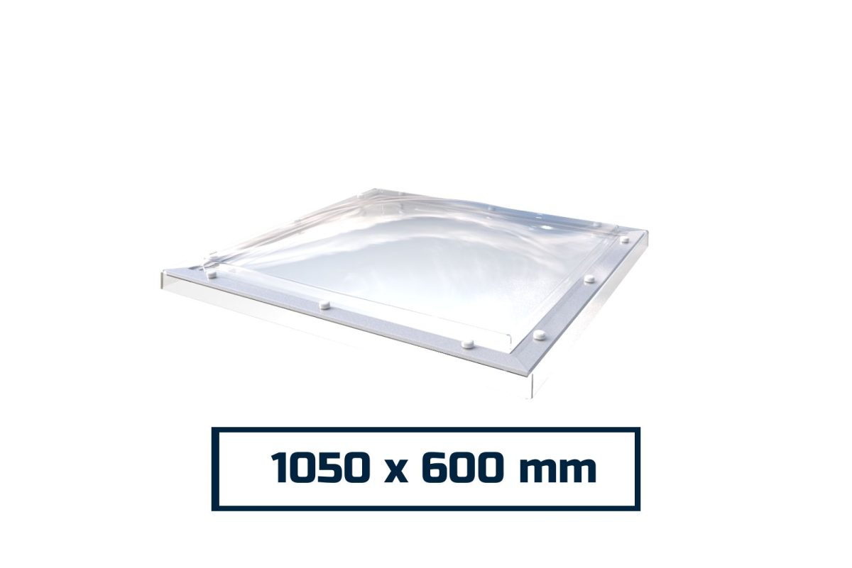 Polycarbonate Opening Dome Skylight 1050 x 600 mm - Image 1