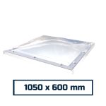 Polycarbonate Opening Dome Skylight 1050 x 600 mm