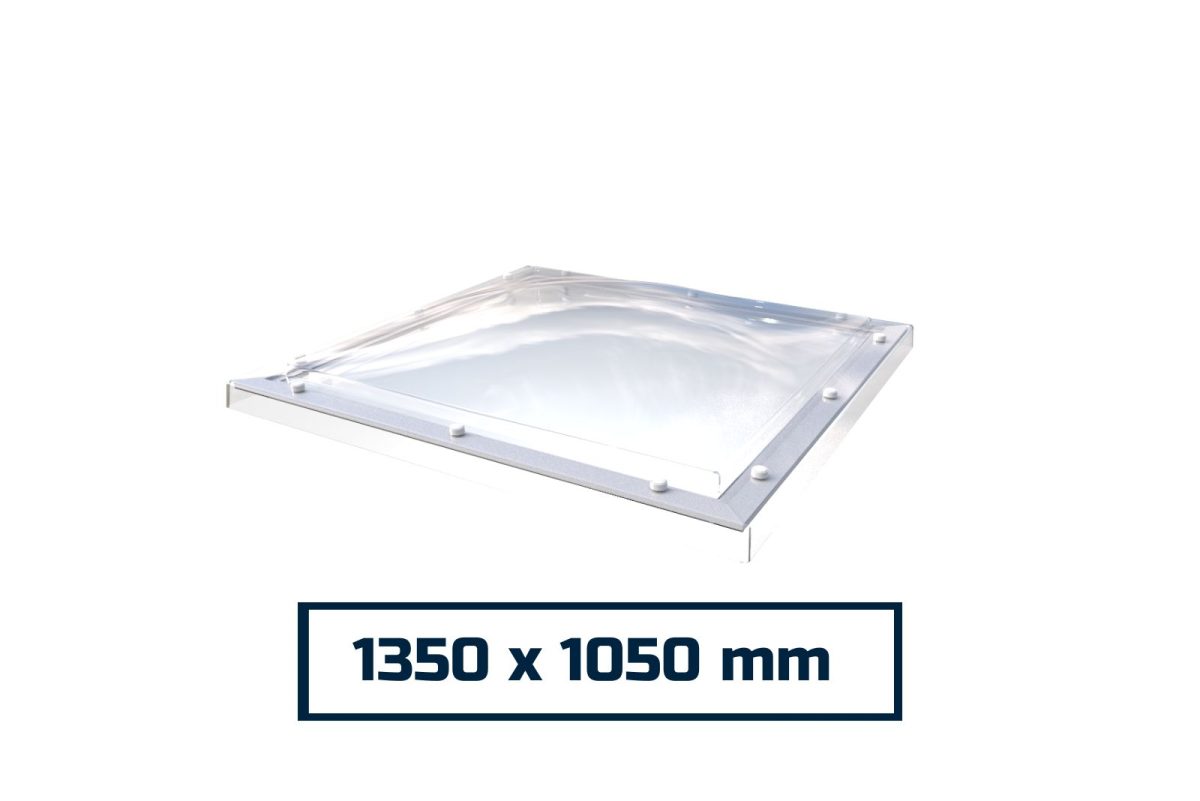 Polycarbonate Opening Dome Skylight 1350 x 1050 mm - Image 1