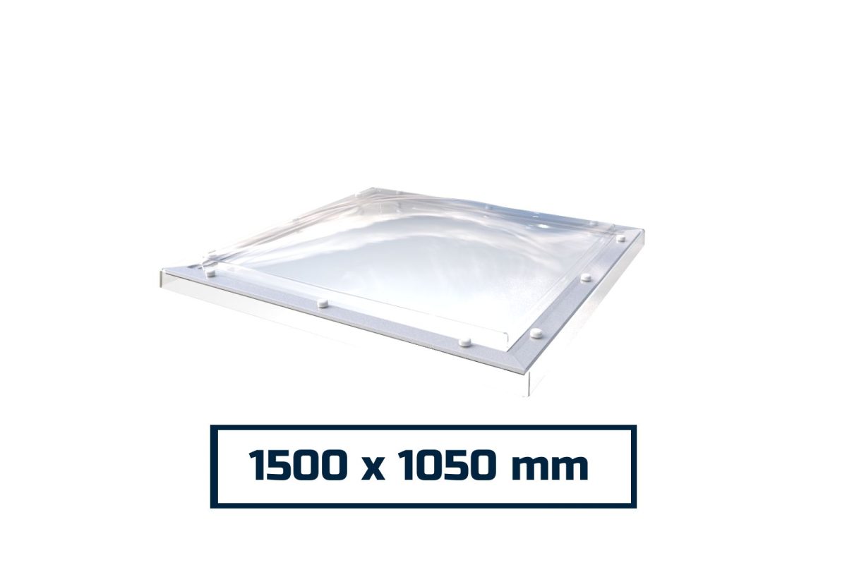 Polycarbonate Opening Dome Skylight 1500 x 1050 mm - Image 1