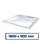 Polycarbonate Opening Dome Skylight 1800 x 900 mm