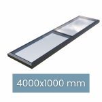 Framed Modular Rooflight 4000 x 1000 mm