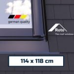 EDL Flashing for insulated ROTO Pitched Roof Window 114 x 118 cm
