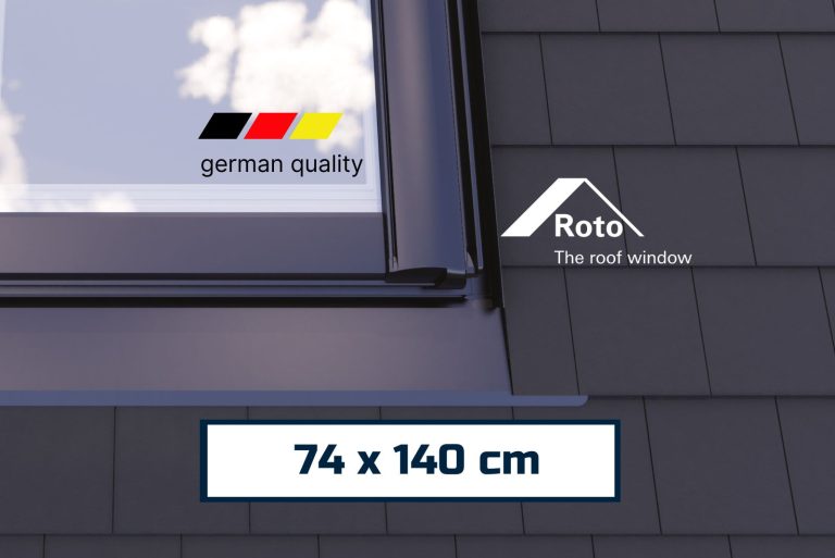 EDL Flashing for insulated ROTO Pitched Roof Window 74 x 140 cm | Regal