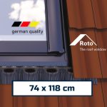 EDH Flashing for insulated ROTO Pitched Roof Window 74 x 118 cm