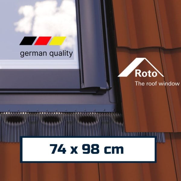 EDH Flashing for insulated ROTO Pitched Roof Window 74 x 98 cm