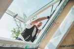 Roto Pitched Roof Skylight Center-Pivot 114 x 118 cm White Painted Timber - Image 14