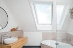 Roto Pitched Roof Skylight Center-Pivot 114 x 118 cm White Painted Timber - Image 16