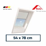 ZRV Manual Blackout Roller Blind Light Grey for ROTO window 54 х 78 cm