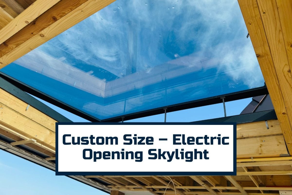 Custom Size Electric Opening Bespoke Skylight Roof Window - Image 1