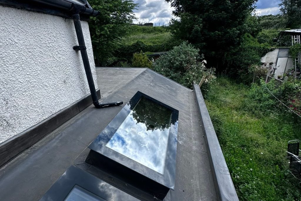 Pitched rooflight in London home