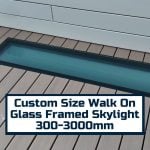 Bespoke Framed Walk-On Glass Floor | Custom Size Rooflight 300-3000mm | Laminated | KingsView