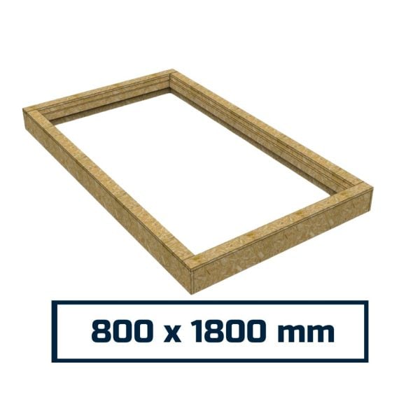 Insulated Upstand for Pitched Roof Skylight 800 x 1800 mm