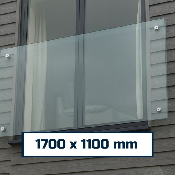 Juliet Balcony System with Glass Adapters 1700 х 1100 mm