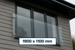 Juliet Balcony System with Glass Adapters 1900 х 1100 mm