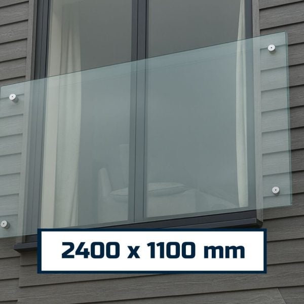 Juliet Balcony System with Glass Adapters 2400 х 1100 mm