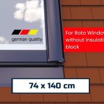 EDP Flashing for non-insulated ROTO Pitched Roof Window 74 x 140 cm