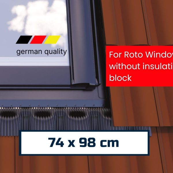 EDH Flashing for non-insulated ROTO Pitched Roof Window 74 x 98 cm