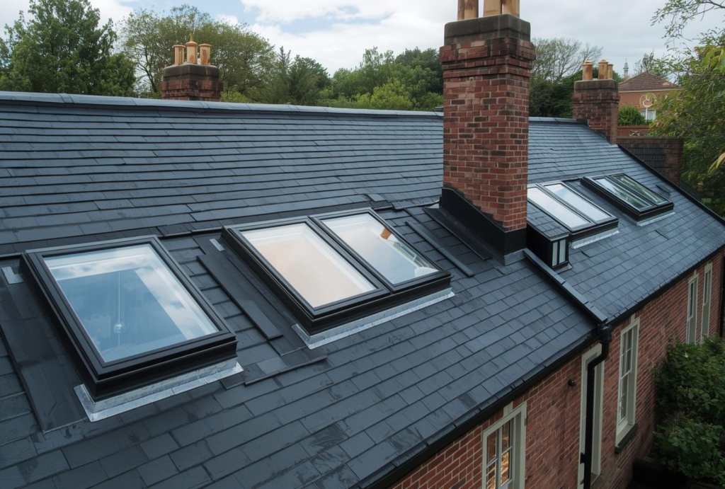 pitched-tiled-roof-framed-opening-rooflights