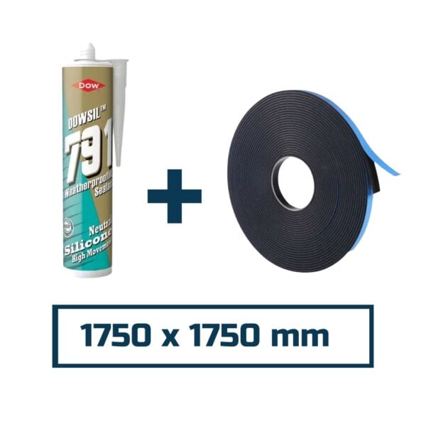 Installation kit for 1 x square roof lantern 1750 x 1750 mm