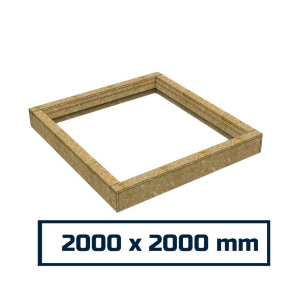 Insulated Upstand for Square Roof Lantern 2000 x 2000 mm